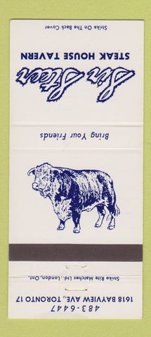 Matchbook Cover - Sir Steer Steak House Tavern Toronto ON 30 Strike