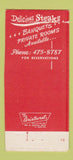 Matchbook Cover - Club House Restaurant Lounge Maple Heights OH 30 Strike