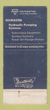 Matchbook Cover - Oilmaster Products Pumps WEAR 30 Strike