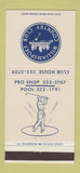 Matchbook Cover - Williamsport Country Club PA 30 Strike