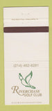 Matchbook Cover - Riverchase Golf Club Coppell TX 30 Strike