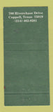 Matchbook Cover - Riverchase Golf Club Coppell TX 30 Strike