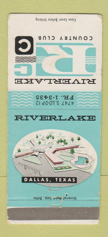 Matchbook Cover - Riverlake Country Club Dallas TX WEAR 30 Strike