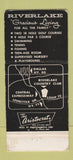 Matchbook Cover - Riverlake Country Club Dallas TX WEAR 30 Strike