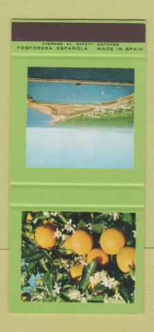 Matchbook Cover - Spanish Orange Fruit Syndicate London UK 30 Strike