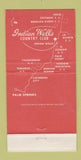Matchbook Cover - Indian Wells Country Club CA 30 Strike