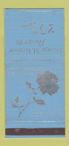 Matchbook Cover - George M. Kramer Flowers New York City WEAR 30 Strike