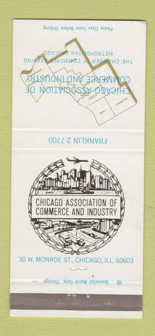 Matchbook Cover - Chicago Association of Commerce IL 30 Strike