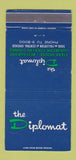 Matchbook Cover - The Diplomat Steak House Chicago IL 30 Strike