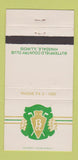 Matchbook Cover - Butterfield Country Club Hinsdale IL 30 Strike