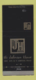 Matchbook Cover - The Johnson House Lubbock TX 30 Strike