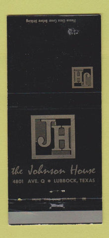 Matchbook Cover - The Johnson House Lubbock TX 30 Strike