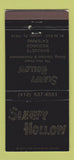 Matchbook Cover - Sleepy Hollow Latrobe PA 30 Strike