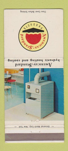 Matchbook Cover - American Standard Bathroom Fixtures Heating 30 Strike
