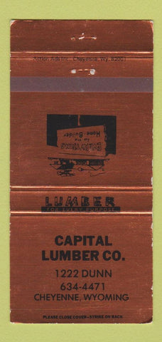 Matchbook Cover - Capital Lumber Cheyenne WY WEAR 30 Strike