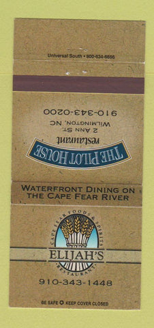 Matchbook Cover - The Pilot House Wilmington NC Elijah's 30 Strike