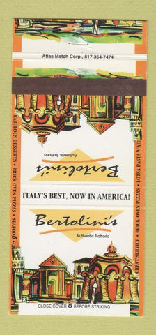 Matchbook Cover - Bertolini's Trattoria Atlanta Las Vegas Charlotte 30 Strike
