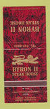 Matchbook Cover - Byron II Steak House Honolulu Hawaii 30 Strike