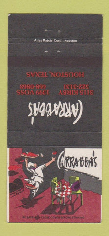 Matchbook Cover - Carrabba's Restaurant Houston TX 30 Strike