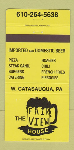 Matchbook Cover - Fair View House West Catasauqua PA 30 Strike