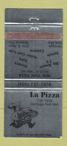 Matchbook Cover - La Pizza OK WEAR 30 Strike