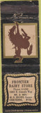 Matchbook Cover - Frontier Dairy Store Cheyenne WY cowboy WEAR