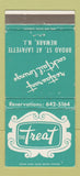 Matchbook Cover - The Treat Newark NJ WEAR 30 Strike
