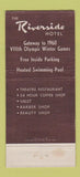 Matchbook Cover - Riverside Hotel Cavalier Motor Lodge Reno NV WEAR 30 Strike