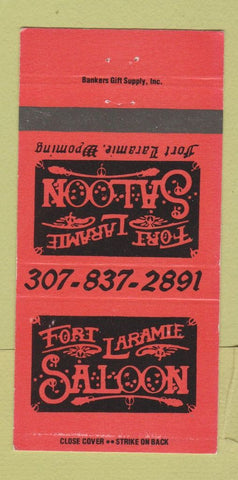 Matchbook Cover - Fort Laramie Saloon WY 30 Strike
