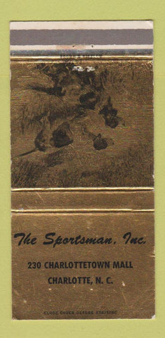 Matchbook Cover - The Sportsman Inc Charlotte NC 30 Strike