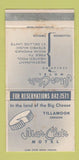 Matchbook Cover - Mar Clair Motel Tillamook OR Cheese STAINED 30 Strike