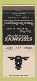 Matchbook Cover - Stockmen's Bar Lounge Pinedale WY WEAR 30 Strike