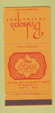 Matchbook Cover - Bishop's Restaurant Lawrence MA Odah Lounge 30 Strike