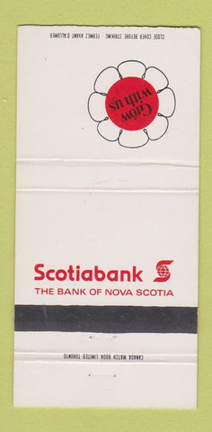 Matchbook Cover - Scotiabank NS Canada 30 Strike