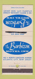 Matchbook Cover - Barbizon Motel Inn Atlantic City NJ Phone # covered 30 Strike