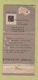 Matchbook Cover - Embassy Club Gardena CA poker Cards WORN 30 Stick