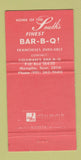 Matchbook Cover - Coleman's BBQ Memphis TN 30 Strike