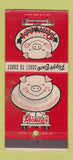 Matchbook Cover - Piggy Back Carloading Pioneer  30 Strike