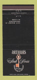 Matchbook Cover - Arthur's Steak House Philadelphia PA 30 Strike
