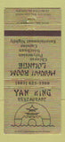Matchbook Cover - Yan King Rstaurant Manchester NH 30 Strike