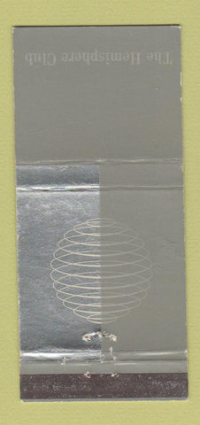 Matchbook Cover - Hemisphere Club New York City WEAR 30 Strike