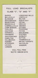 Matchbook Cover - Highland Transport Trucking West Hill ON 30 Strike