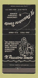 Matchbook Cover - Il Pescatore Veneto New York City 30 Strike