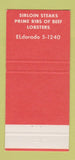 Matchbook Cover - Manny Wolf's Chop House New York City 30 Strike