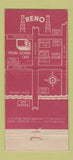Matchbook Cover - Cafe Prima Donna Reno NV WEAR 21 Strike Feature