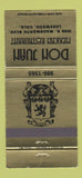 Matchbook Cover - Don Juan Mexican Restaurant Lakewood Colorado 30 Strike