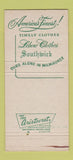 Matchbook Cover - Silverstone's Milwaukee WI Men's Clothes 30 Strike