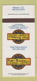 Matchbook Cover - Fort Randall Casino Hotel Wagner SD 30 Strike