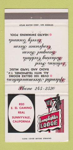 Matchbook Cover - Lamplighter Lodge Sunnyvale CA 30 Strike