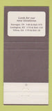 Matchbook Cover - Cracker Barrel Restaurant Bradenton FL WEAR 30 Strike